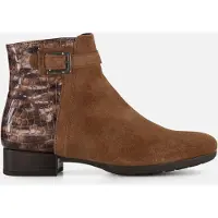Gabor Enkellaarsjes cognac Suede Maat 36
