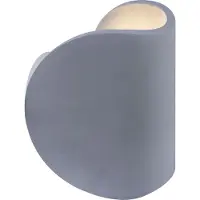 Globo Wandlamp Up and Down Wandspot Woonkamer wandlamp Traplamp van beton, grijs, 1x LED 6W 150lm, BxH 12,6x15,7 cm