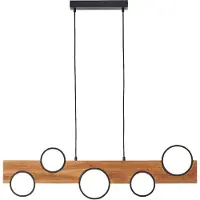 Brilliant Hanglamp, 100 cm, "Cheesy bruin", IP20, 34 Watt, dimbaar, LED geïntegreerd