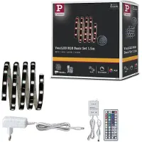 Paulmann YourLED Stripe basisset - LEDstrip 1,5m RGB - Eenvoudige montage zwart