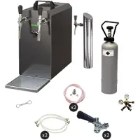 Ich-zapfe Onderbouw Biertapset STREAM 50 met 2-zijdige droge koeler, tot 55 l/uur, KEG Type M, NC-adapter - Compleet voor thuis en horeca
