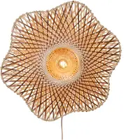 Good&Mojo Wandlamp Madura, hout licht, Woon-/ Eetkamer, Bamboe, Design, wandlamp