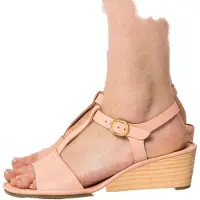 El naturalista Dames Leren sandalen N853 Gaia koraal (39), Leer, 3 tot 5 cm, Gesp, Casual 2N85311M9005_M17