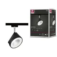 Paulmann Arena 230V-railsysteem lamp URail LED vast ingebouwd 14 W LED Zwart (mat), Chroom
