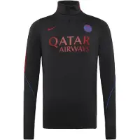 Nike Paris Saint-Germain Strike Trainingstrui 1/4-Zip 2026-2027 Zwart Felrood Donkerblauw