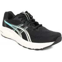 Asics Heren Sneakers Gel Contend 10 zwart (40.5), Plat, 1 tot 3 cm, Veters, Casual, Sportief, Running, Meerdere sporten 1011C249