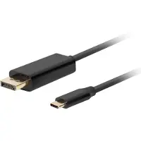 Lanberg Adapter USB C naar DisplayPort Lanberg CA-CMDP-10CU-0005-BK Zwart 500 cm 50 cm