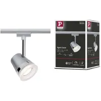 Paulmann URail Railspot Cone GU10 max. 10W dimbaar 230V Chroom mat, Chroom