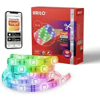 Briloner - USB Slimme LED strips - 2309150 - Muzieksensor - Spraakbesturing - Inkortbaar - Zelfklevend - 500 x 10 cm (LxB)