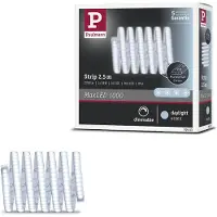 Paulmann MaxLED 1000 uitbreiding, 2,5m daglicht, alu / grijs / zink, Badkamer, Kunststof