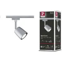 Paulmann URail Railspot Cover Losse spot GU10 max. 10W dimbaar 230V Chroom mat, Chroom
