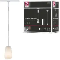 Paulmann Basic Pendel 230V-railsysteem lamp Universeel E27 20 W LED Wit, Chroom