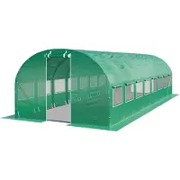 TOOLPORT Tunnelkas 3x8 m, PE-folie, groen