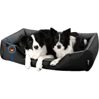 BedDog hondenmand LUPI, vierkant hondenkussen, grote hondenbed, hondensofa, hondenhuis, met afneembare hoez, wasbaar, maat S-XXXL