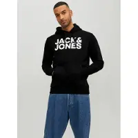 Jack & Jones Sweatshirt antraciet / wit