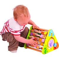 Bigjigs Telraam met letters en krijtbord - Green Toys
