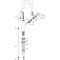 Hansgrohe Talis s keukenkraan 260 met draaibare uitloop chroom