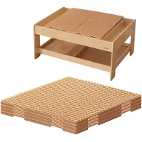 Masterkidz Eduplay bouwplaten bouwstenen set - 4 stuks - kleurrijk bouwspeelgoed.