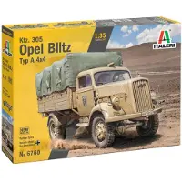 Wittmax Modelbouwpakket Auto - 6760 Kfz. 305 Opel Blitz Typ A 4x4 WWII - Duits Militair Voertuig Plastic - 1:35 - Modelbouw