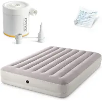 Intex Opblaasbaar luchtbed, 203x152x30 cm, met elektrische pomp, merk , model 64179