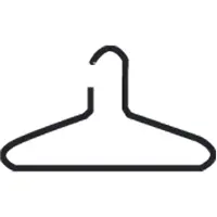 Kerkmann Kleerhanger Artline - aluminium - L 430 mm - zwart