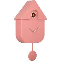 Karlsson - Wandklok Modern Cuckoo Oro Roze