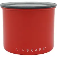 Planetary Design - Airscape - Koffiebonen - Voorraadpotten - Lucht dicht - Koffie - Staal - Mat rood - 250 gram