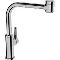 Hansa Ronda keukenmkr lage druk uitl 221mm uittr. vaatd chroom, chroom