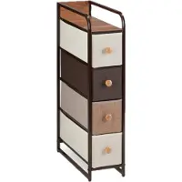 Relaxdays Ladekast + dressoir, Ladekast (20 x 49,5 x 84,5 cm)