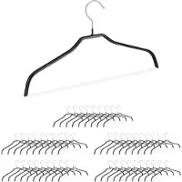 Relaxdays kledinghangers set - antislip - klerenhangers - rubber coating - kleerhangers