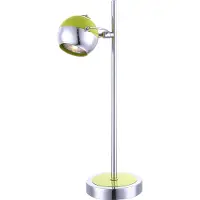 Globo Tafellamp Globo Hulk LED - Chrome kogel - Groene rand