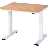 RAU Werktafel serie adlatus 300, massief beuken blad, B 1000 x D 800 x H 720-1120 mm