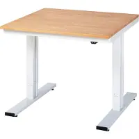 RAU Werktafel serie adlatus 300, massief beuken blad, B 1000 x D 800 x H 720-1120 mm