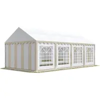 TOOLPORT Partytent 4x8 m, PVC 700, beige wit