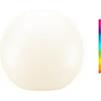 Goobay 80203 LED-zonne-buitenlamp, bolvormig, 35 cm, maat XL, RGBW - Buitenlamp op zonne-energie met RGB-kleuren en 10 lichtmodi, 25 lm wit licht, IP54 geschikt voor buitengebruik
