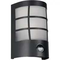 TRIO Zwarte wandlamp Sintra met sensor
