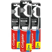 Colgate 3x Tandenborstel Slimsoft Charcoal