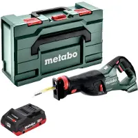 Metabo Sabelzaag, SSEP 18 LT accu reciprozaag 18 V 32 mm + 1x LiHD accu 4.0 Ah + metabox - zonder oplader