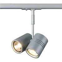 SLV BIMA II lampkop voor eenfasrails, zilvergrijs
