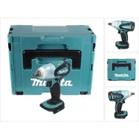 Makita Boormachine + slagboor, DTW 251 ZJ 18V Li-ion Boulonneuse à chocs sans fil + Transportkoffer Makpac - sans (Oplaadbare batterij)