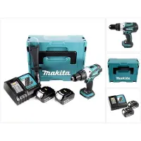 Makita DDF 458 RFJ 18V accuboormachine 91 Nm in Makpac met 2x 3.0 Ah accu en lader