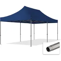 TOOLPORT 3x6 m Easy up partytent, PREMIUM staal 40mm, blauw