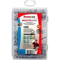 Fischer 513892 Meister-Box met GK-pluggen, schroeven, winkelhaken en ronde haken 101 onderdelen