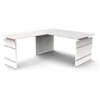 Kerkmann Büromöbelfabrik Form 4 Bureau L-vorm Wit Wang 1.600 (B) x 1.800 (D) x 760 (H) mm
