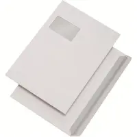 Mailmedia verzendtassen C4, zelfklevend, met venster, wit, 500 stuks