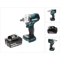 Makita DTW 300 T1 accu-slagmoersleutel 18 V 330 Nm 1/2" borstelloos + 1x accu 5,0 Ah - zonder oplader