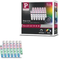 Paulmann MaxLED 500 Strip IP44 2,5m RGBW, alu / grijs / zink, Badkamer, Kunststof