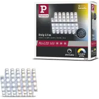 Paulmann MaxLED 500 Strip IP44 2,5m afstembaar wit, alu / grijs / zink, Badkamer, Kunststof