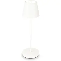 B.K.Licht Tafellamp voor buiten LED accu tafellamp met touchdimmer Kunststof metaal met USB-kabel en ingebouwde batterij IP54 Ø 12 cm (1 stuk)