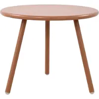 CLP Berea Salontafel - Rond - Loungetafel - voor buiten en binnen - Weerbestendige en UV-bestendige tuintafel - Bijzettafel voor buite terracotta